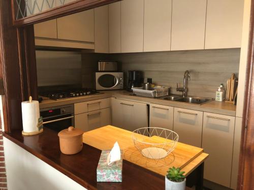 Η κουζίνα ή μικρή κουζίνα στο Appartement Westende - Ariane 001