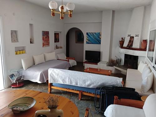 מיטה או מיטות בחדר ב-Villa Karla