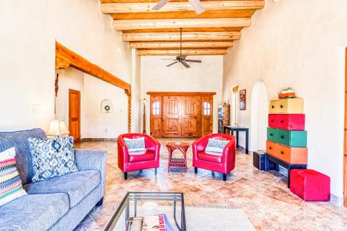 Ruang duduk di Arroyo Seco's Getaway