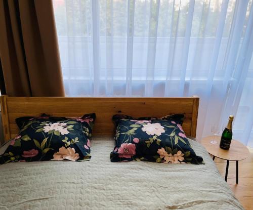 Postel nebo postele na pokoji v ubytování ne-doma
