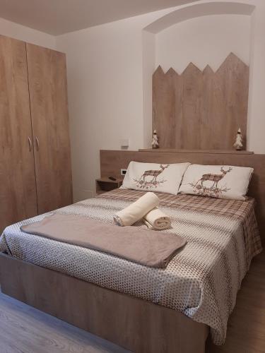מיטה או מיטות בחדר ב-PERNICI MOUNTAIN HOUSE