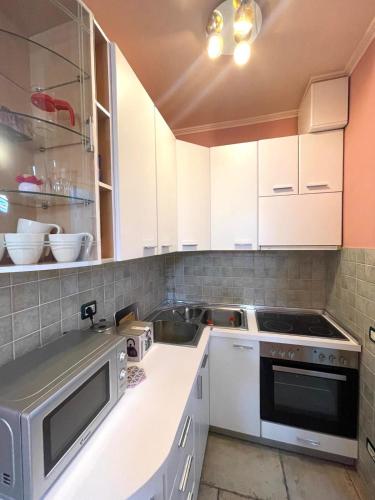 Cuina o zona de cuina de Апартаменты у моря