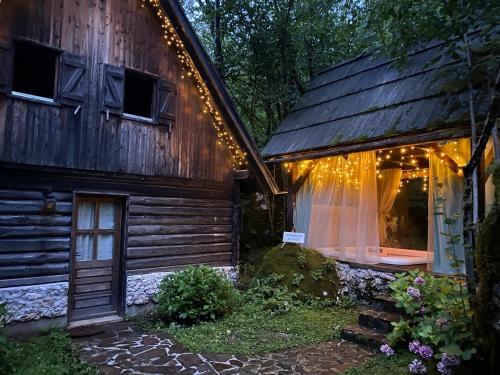 Zahrada ubytování Pristava Lepena Village