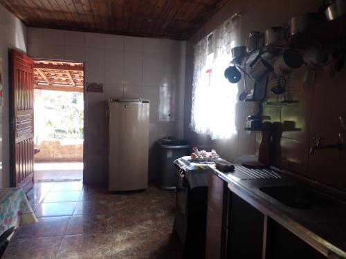 Kuchyň nebo kuchyňský kout v ubytování Sítio Ramos