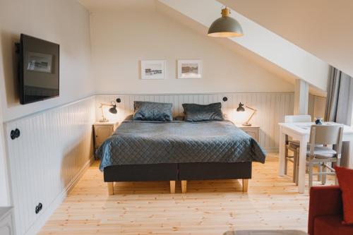 Кровать или кровати в номере Villa Fannyhof