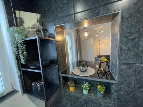 Koupelna v ubytování Gleis 11 - kontaktloser 24-7 Check-I, Boxpringbett, W-LAN & Parkplatz kostenlos
