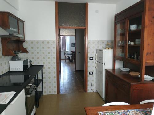 Ett kök eller pentry på Appartamento Da Castlin