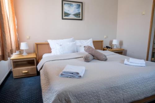 Postel nebo postele na pokoji v ubytování Garni Hotel Panorama Lux