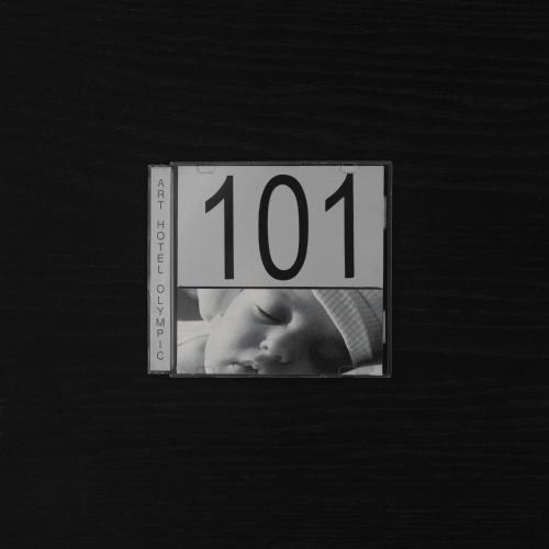 a black and white photo of a sign with the number at Art Hotel Olympic in Turin
