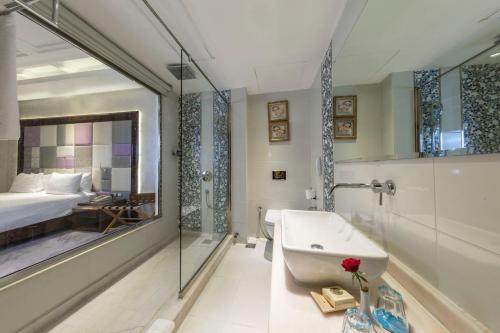 Koupelna v ubytování Al Masa Hotel Nasr City