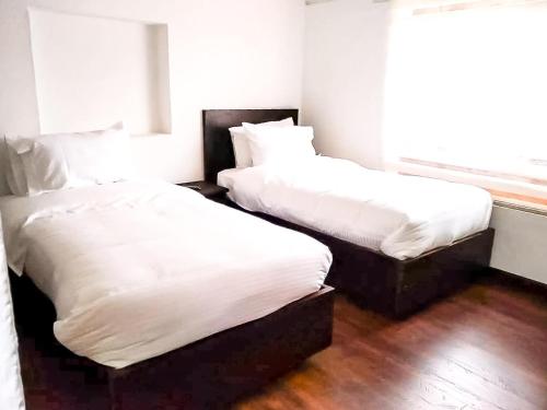 A bed or beds in a room at CASA DE LAS MATERAS