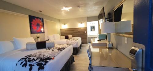 TV a/nebo společenská místnost v ubytování Dragonfly Inn & Suites