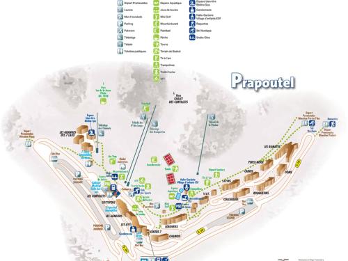 a map of puerto vallarta attractions at Studio au pied des pistes avec balcon et casier à skis - FR-1-557-86 in Les Adrets