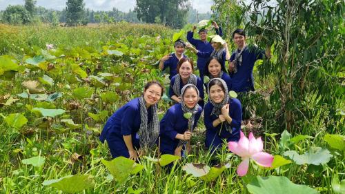 Επισκέπτες που μένουν στο Việt Mekong Farmstay