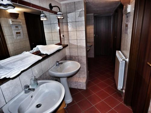 Vonios kambarys apgyvendinimo įstaigoje Rifugio Ariel