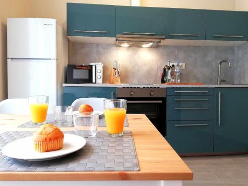 Kuchyň nebo kuchyňský kout v ubytování Mazi Apartments Penthouse