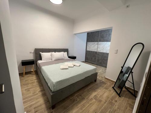 Postel nebo postele na pokoji v ubytování AG.Stone.Home