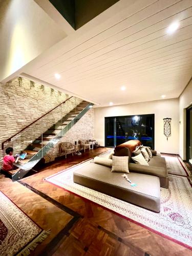 Χώρος καθιστικού στο The Hidden Hills Villa