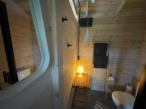 Kúpeľňa v ubytovaní Szarejkowy GLAMP