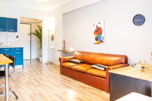 Posezení v ubytování Ermou 18 Mosaics boutique apartment