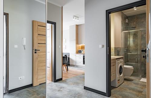 Et badeværelse på Apartamenty K2 Lubicka