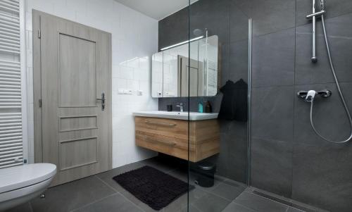 Koupelna v ubytování Apartman Stella