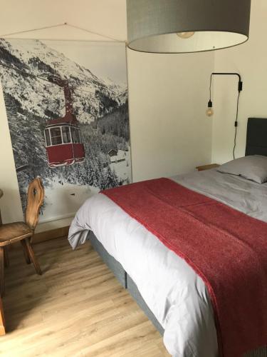 Postel nebo postele na pokoji v ubytování Relais Du Charvin