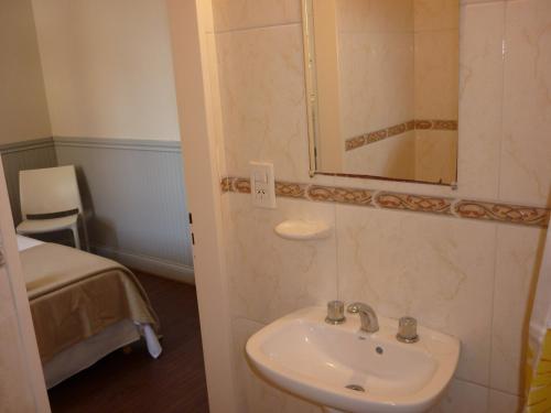 Ett badrum på Hotel Du Helder