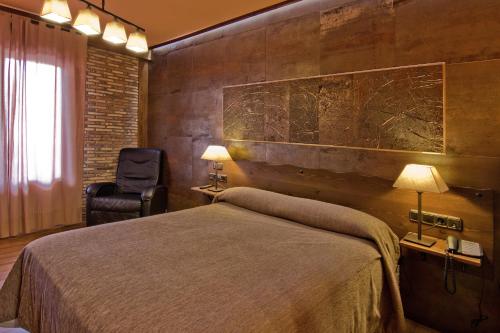 Katil atau katil-katil dalam bilik di Hotel Doña Blanca