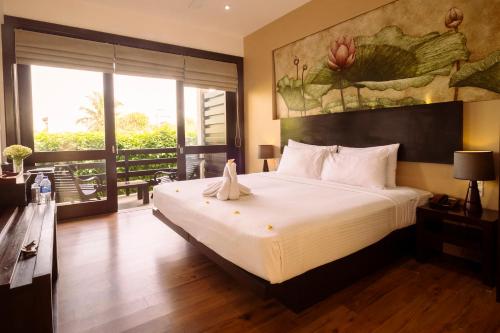 Katil atau katil-katil dalam bilik di Terrace Green Hotel and Spa - Free Airport Shuttle Service