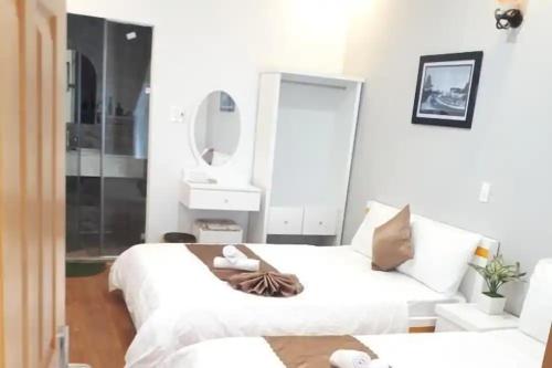 Koupelna v ubytování Minh Quan Hotel