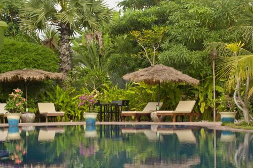 Zahrada ubytování Battambang Resort
