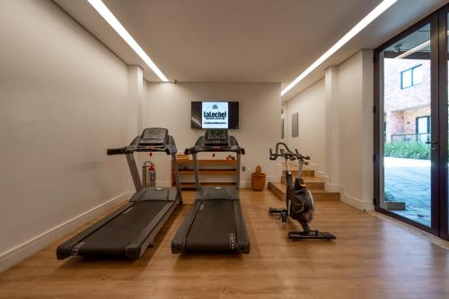 Fitness centrum a/nebo fitness zařízení v ubytování Pauli Boutique Hotel