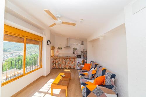 A seating area at Casas Rurales Sagasta