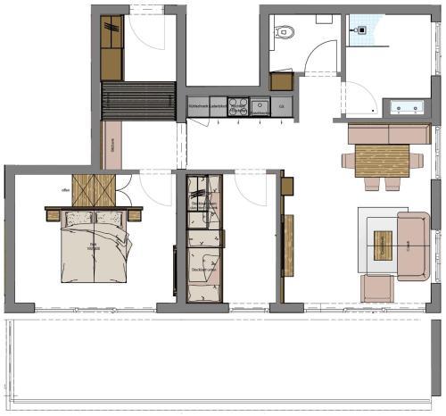 Κάτοψη του Lebenskraft-Apartments