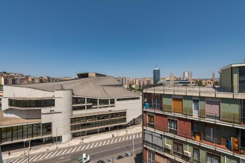 an aerial view of buildings in a city at Casa Elena in Cagliari