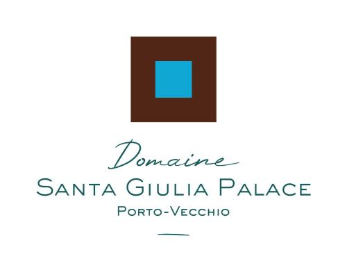 a logo for the santa guillaume palace puerto vallarta at Domaine Santa Giulia Palace in Porto-Vecchio