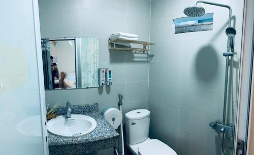ห้องน้ำของ Đông Á Hotel Bắc Ninh