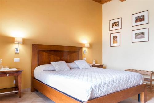 Katil atau katil-katil dalam bilik di Agriturismo Terrerosse Di Massadita