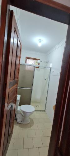 Vonios kambarys apgyvendinimo įstaigoje Pousada Morada dos Coqueiros