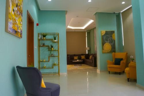 Ruang duduk di BHomed Salmiya
