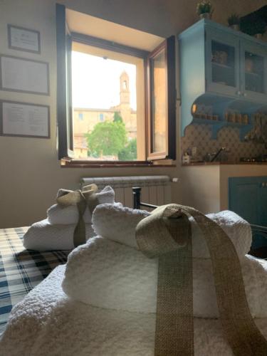 Letto o letti in una camera di La casina di Iole