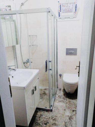 Koupelna v ubytování Ebru apart