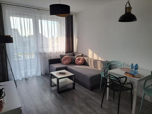 Ruang duduk di Apartament Pudrowy