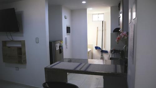 Televisyen dan/atau pusat hiburan di D Río Apartamentos