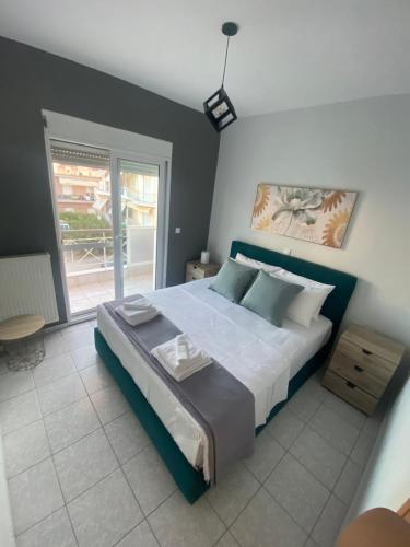 Ένα ή περισσότερα κρεβάτια σε δωμάτιο στο MosHouse Apartment ! 2 Bedrooms Apartment!!