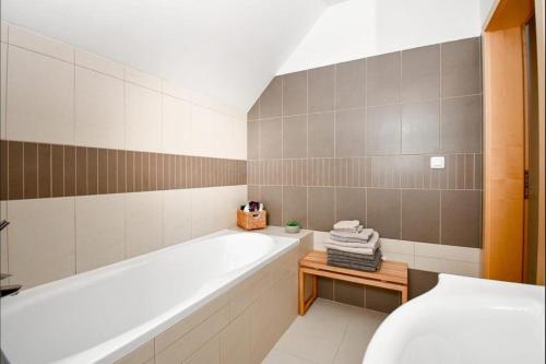 Koupelna v ubytování Apartmán s terasou