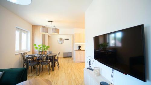 Μια τηλεόραση ή/και κέντρο ψυχαγωγίας στο Apartamenty EverySky - Słowackiego 5a-b