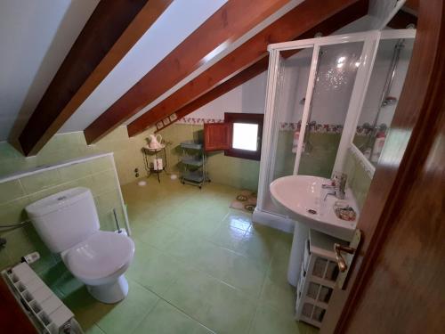 Koupelna v ubytování Gestiona2R - Casa Camelia con jardin, ideal familias