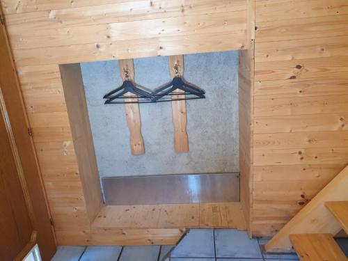 a view from the attic of a sauna at Homestay Sleepy Traveler in Sankt Georgen im Attergau